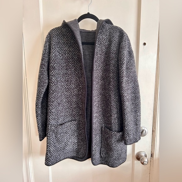 Marine Layer Bea Reversible Coat Size Small Gray - Picture 6 of 6